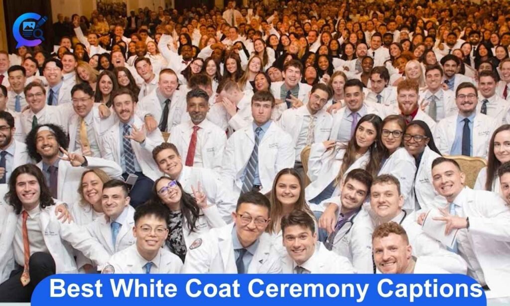 White coat ceremony captions for medical students celebrating a proud milestone