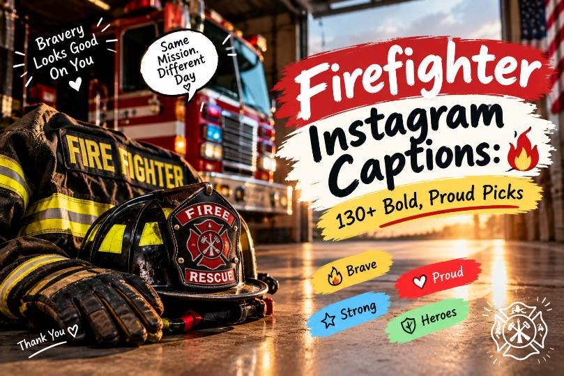 Firefighter Instagram Captions