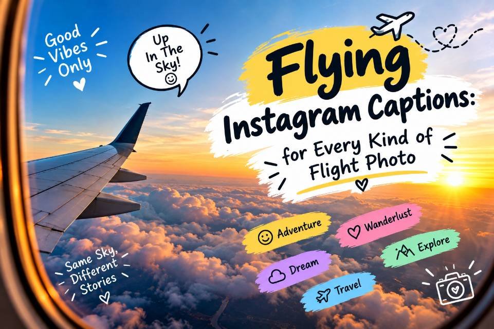 Flying Instagram Captions