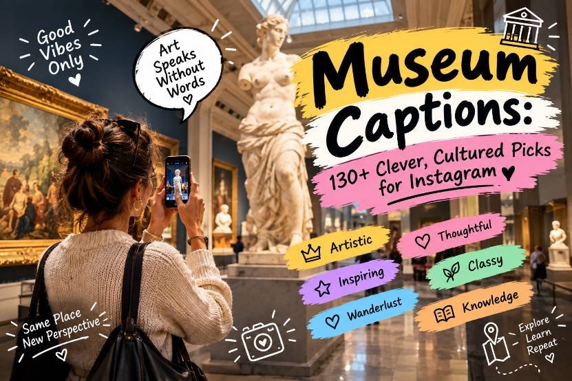 Museum Captions 130+ Clever, Cultured Picks for Instagram