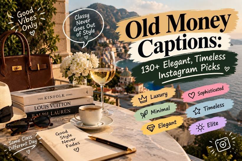 Old Money Captions