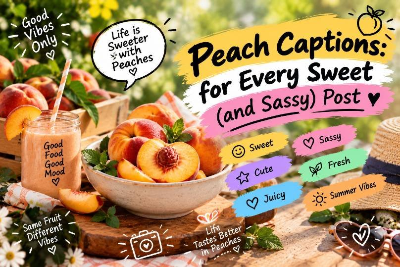 Peach Captions for Every Sweet (and Sassy) Post