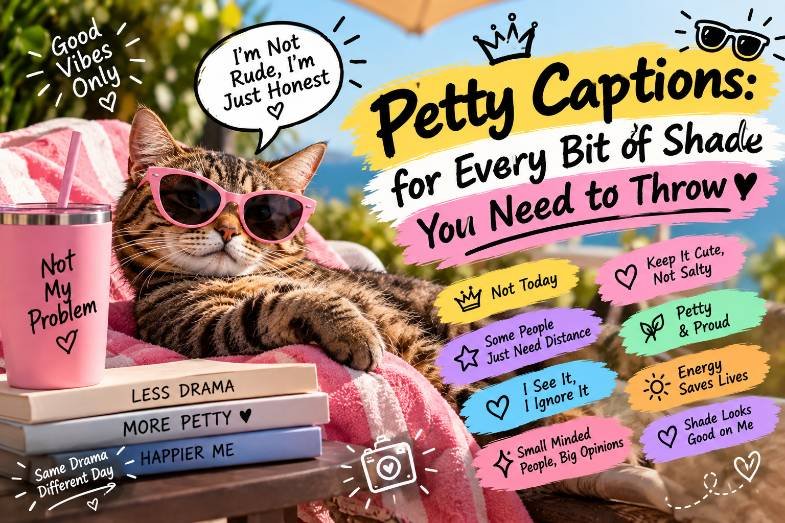Petty Captions for Every Bit of Shade You Need to Throw