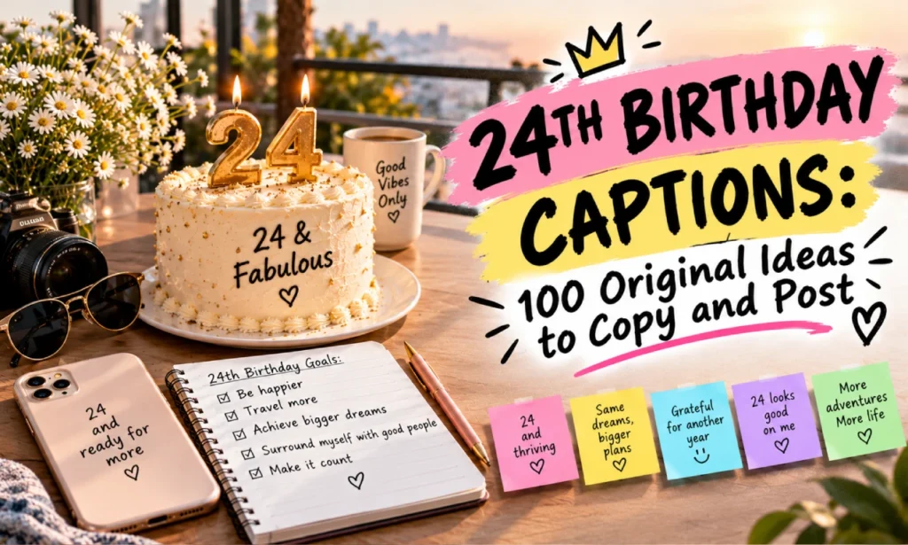 24th birthday captions