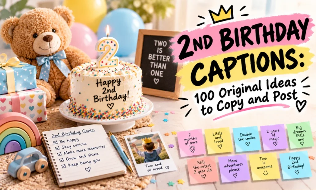 2nd birthday captions