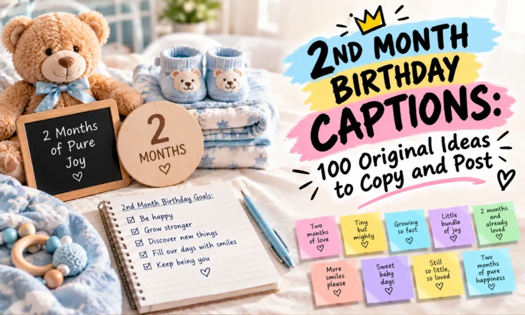 2nd month birthday captions
