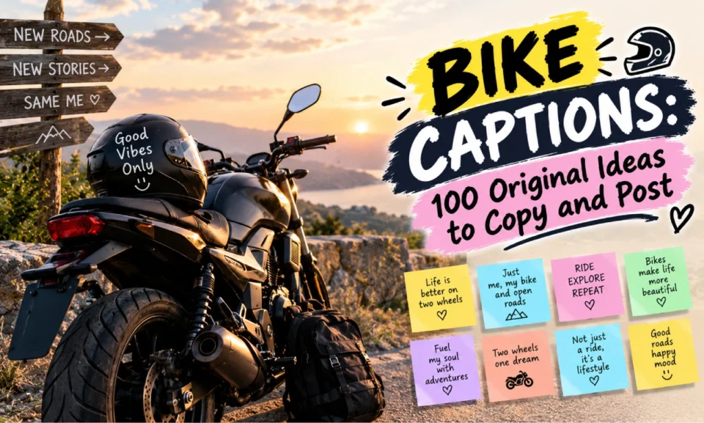 bike captions