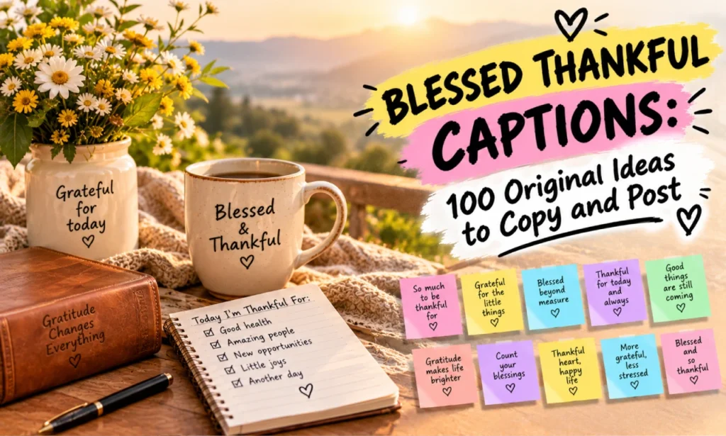 blessed thankful captions