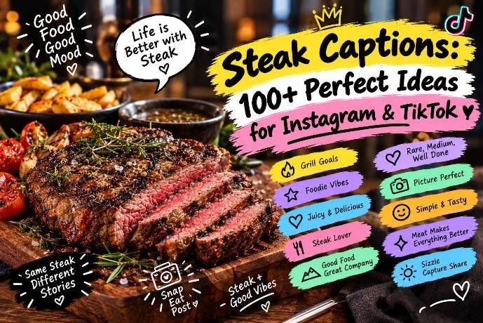 Steak Captions: 100+ Original Ideas to Copy and Post