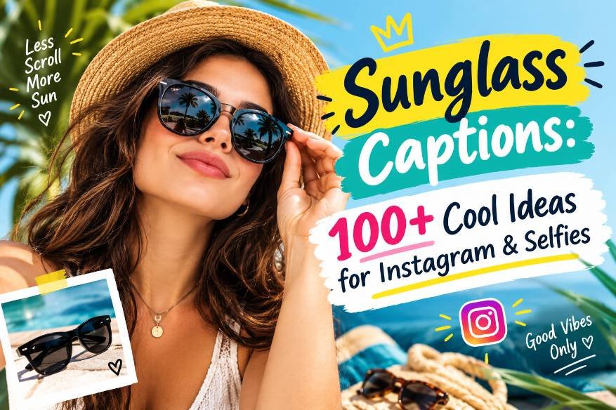 Sunglass Captions: 100+ Original Ideas to Copy and Post