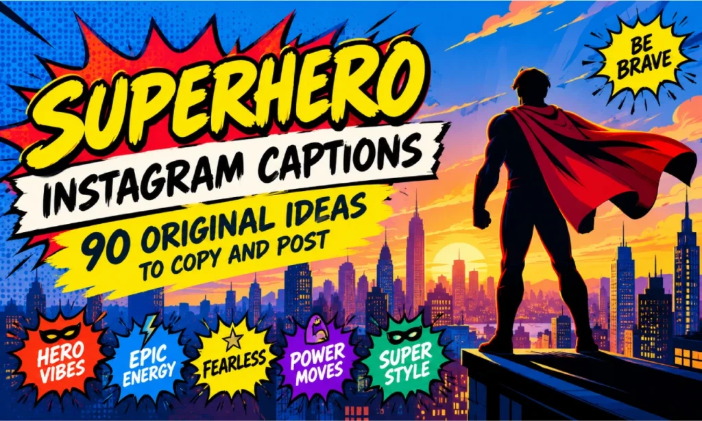 superhero instagram captions