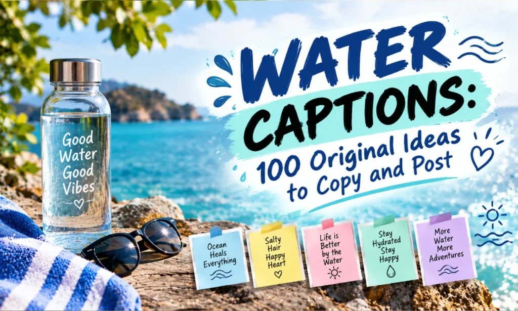 water captions